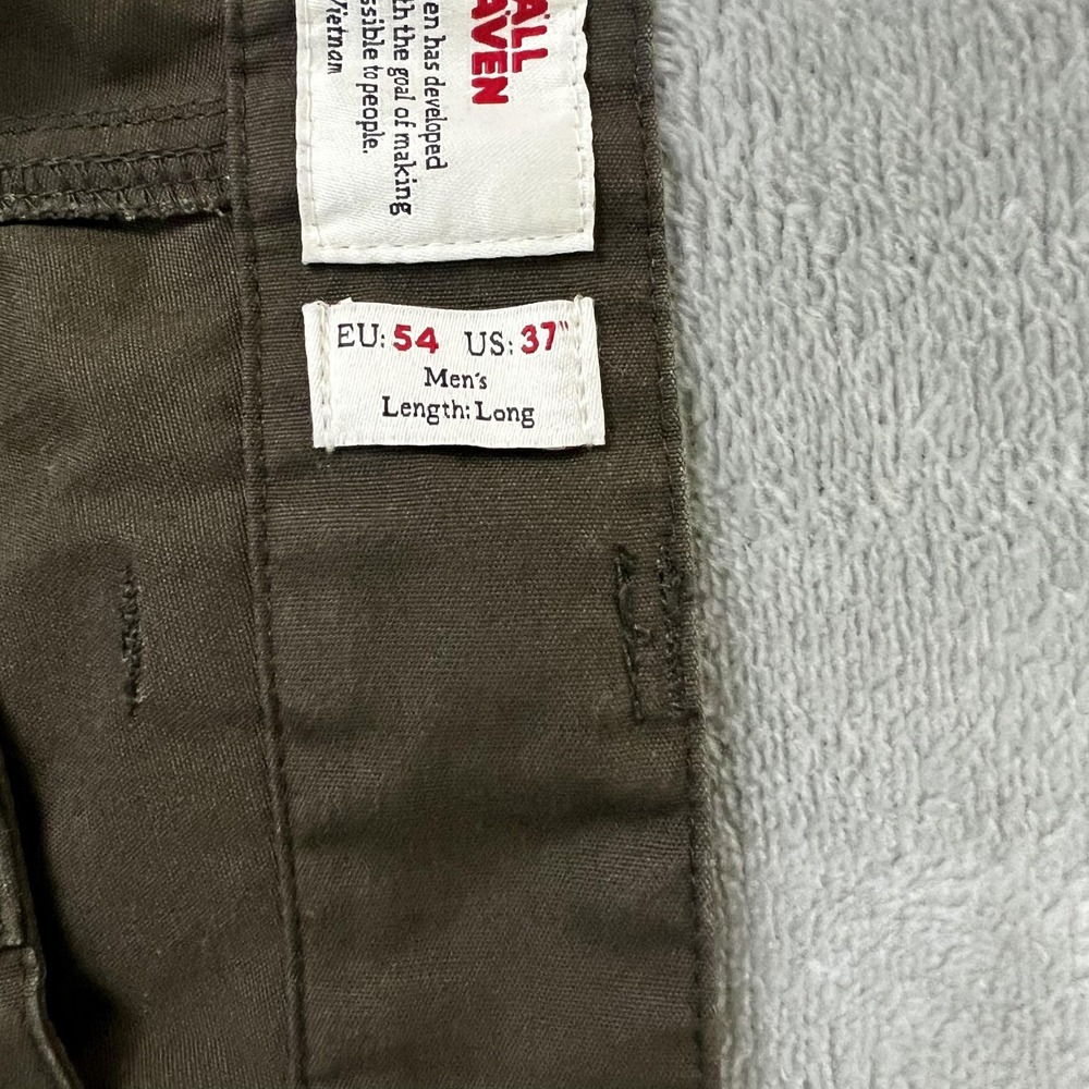 Fjallraven Vidda Pro Pants Mens 37 Long Brown Black G-1000 Hiking Cargo - Picture 3 of 16